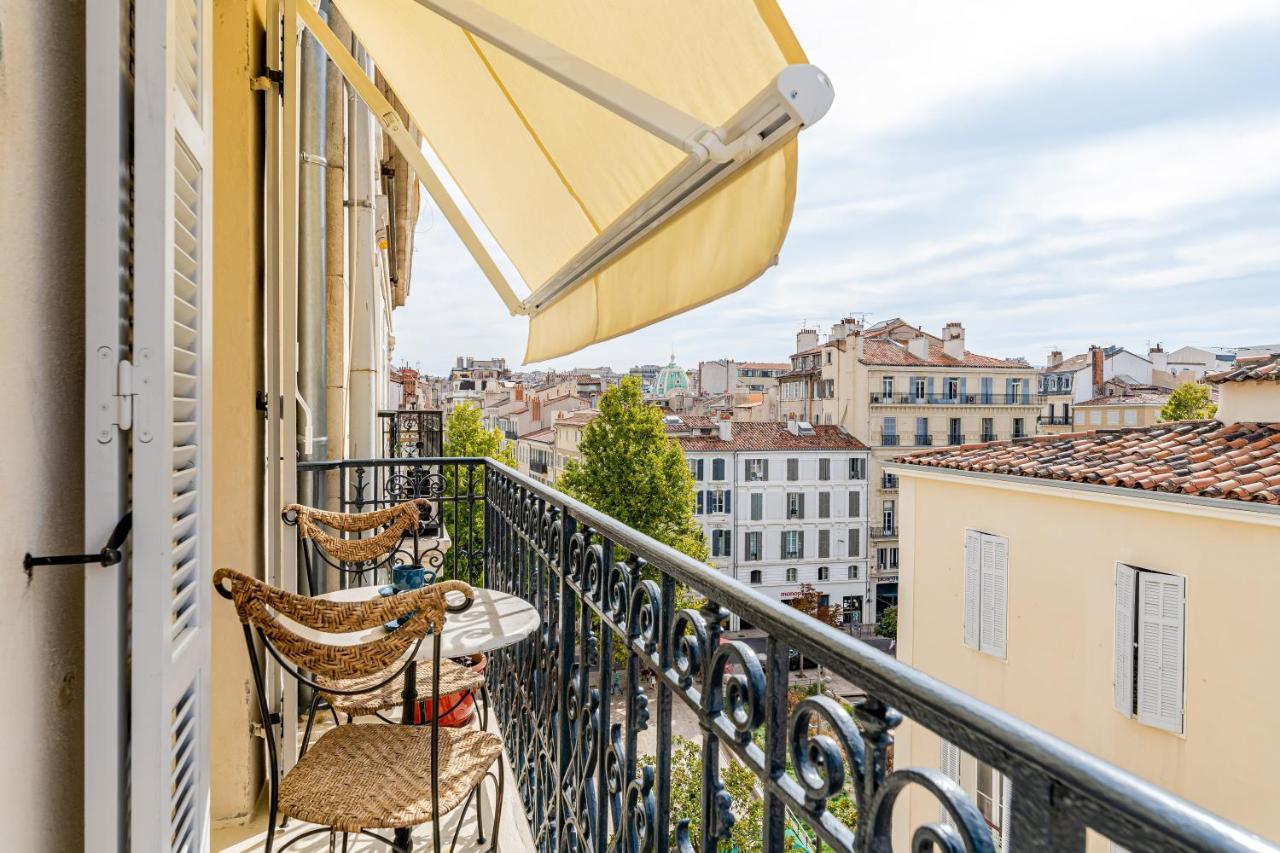 Balcon Filant, Vue 180, Store, Netflix, Clim ,Ascenseur, T2, Acces Avec Code Apartment Marseille Luaran gambar