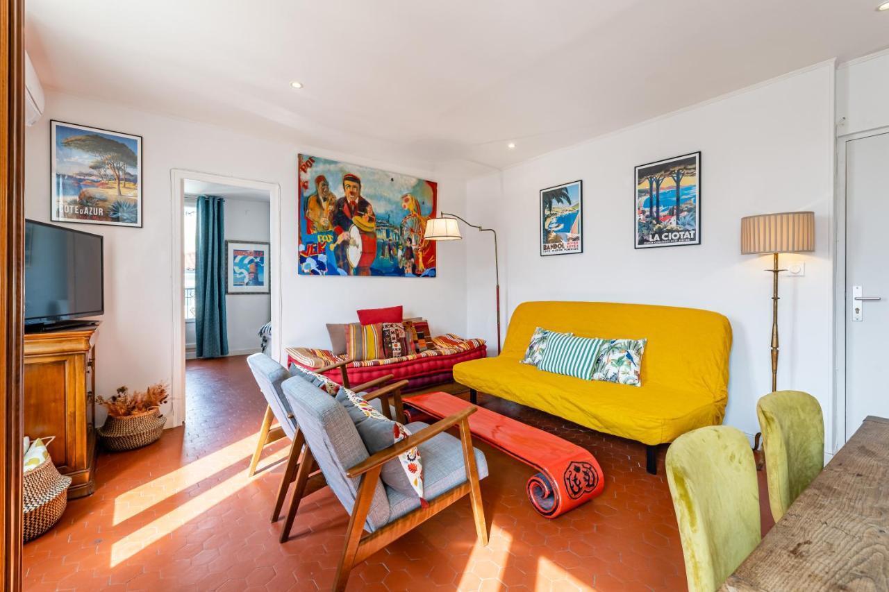 Balcon Filant, Vue 180, Store, Netflix, Clim ,Ascenseur, T2, Acces Avec Code Apartment Marseille Luaran gambar