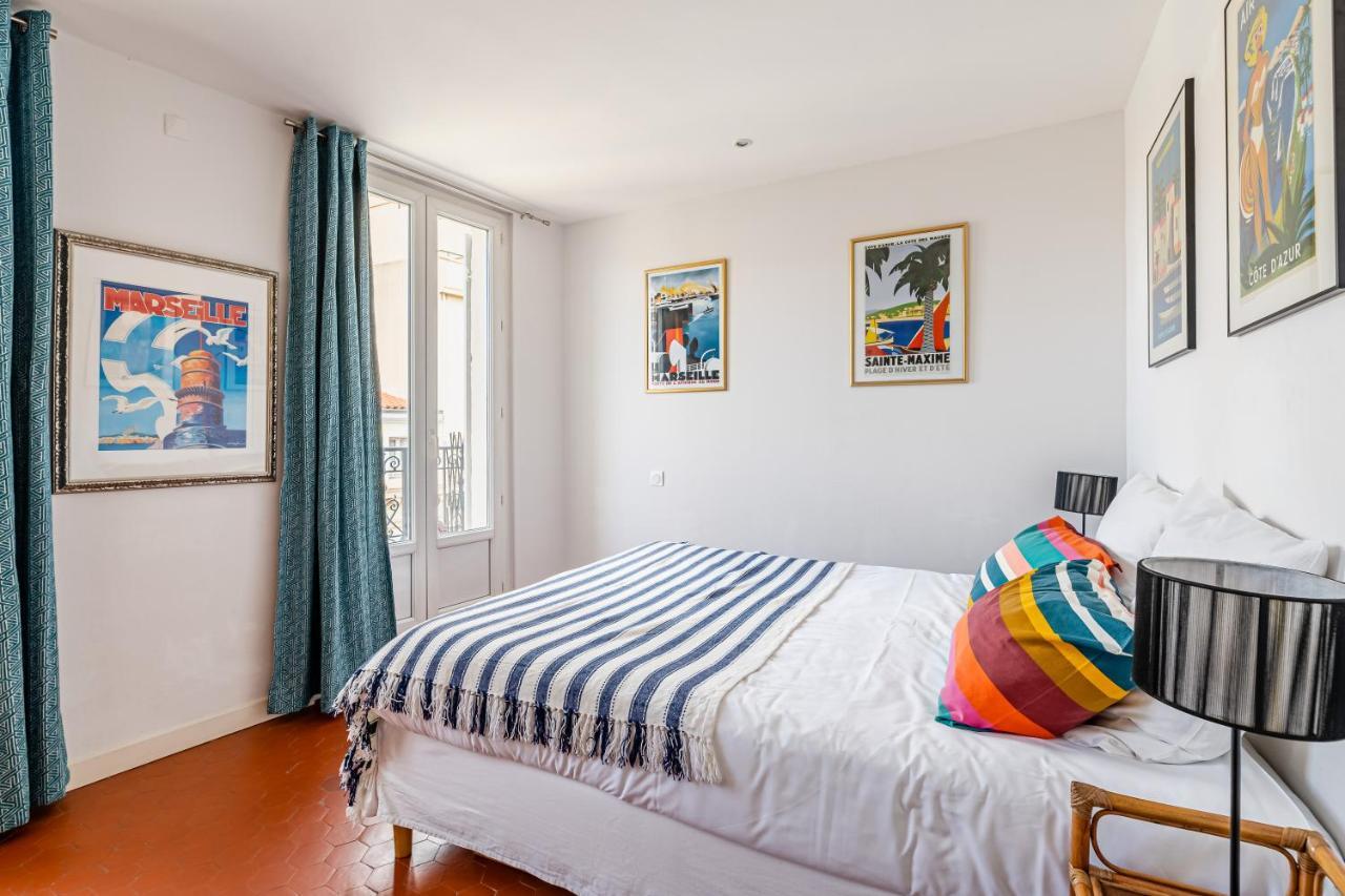Balcon Filant, Vue 180, Store, Netflix, Clim ,Ascenseur, T2, Acces Avec Code Apartment Marseille Luaran gambar